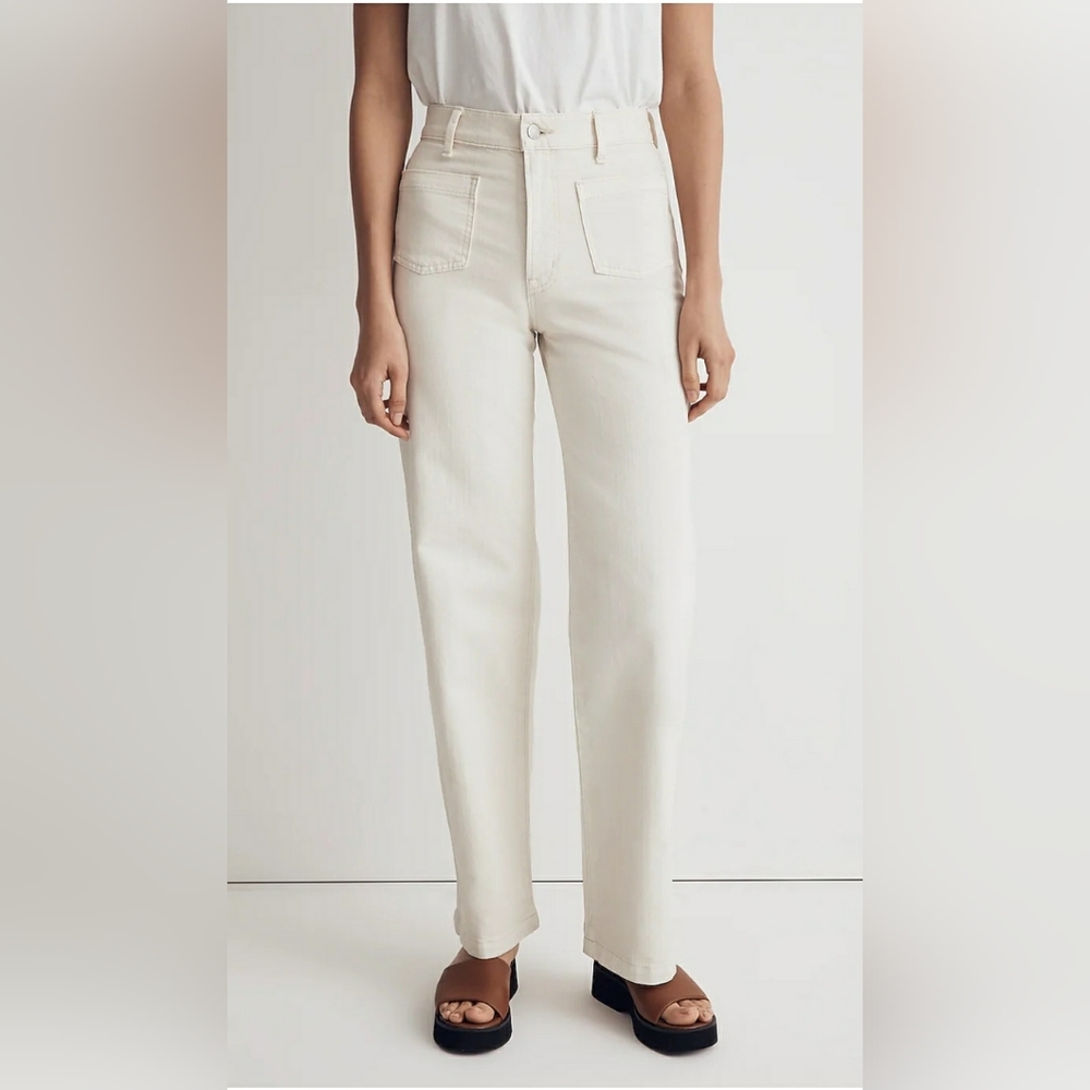 Madewell Women's Straight Leg Jeans in Cream